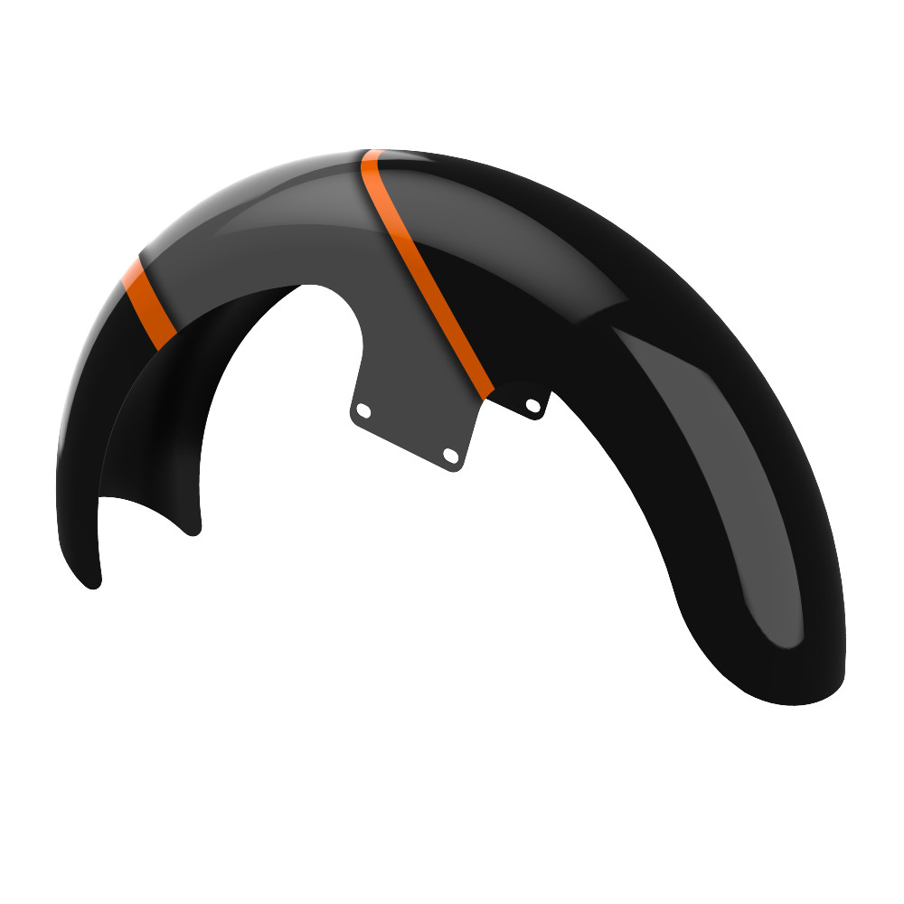 19" Reveal Wrapper Hugger Front Fender For '09-'23 Harley Touring