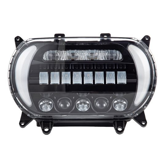 Color Matched "ATTACK" LED Headlight for 2015-2021 Harley Road Glide