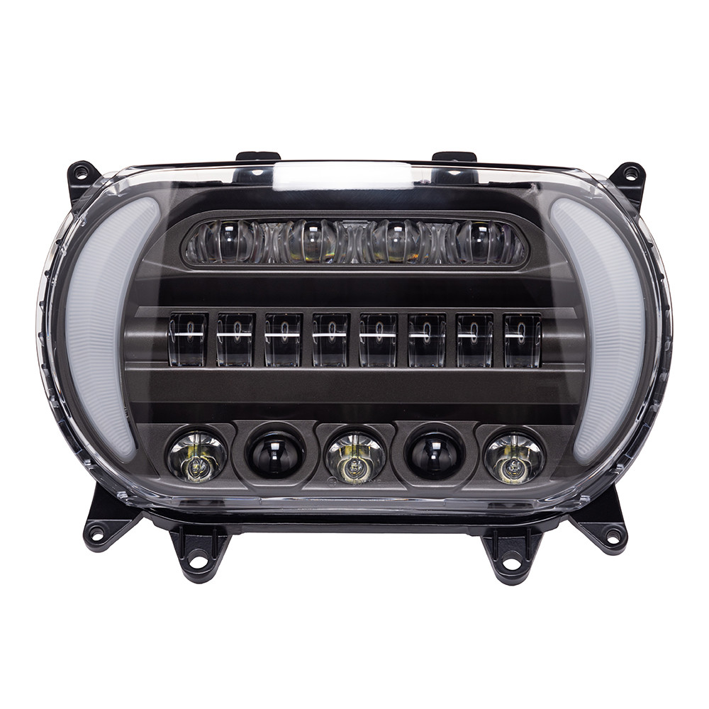 Color Matched "ATTACK" LED Headlight for 2015-2021 Harley Road Glide