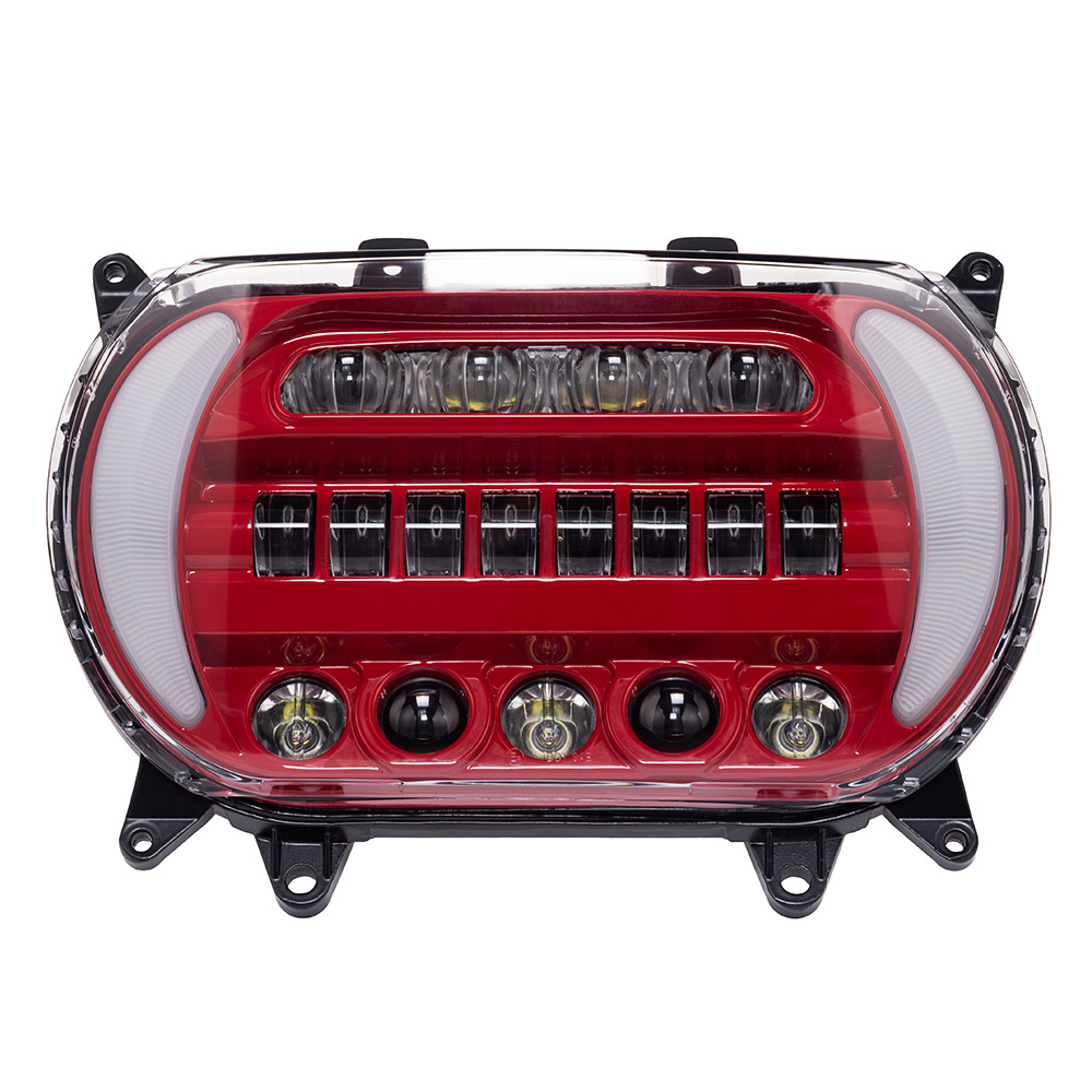Color Matched "ATTACK" LED Headlight for 2015-2021 Harley Road Glide