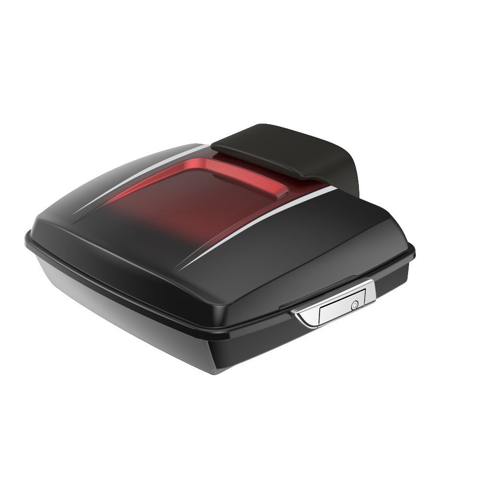 Advanblack Custom Two Tone Razor Rear Tour Trunk Pack For '97-'26 Harley Touring