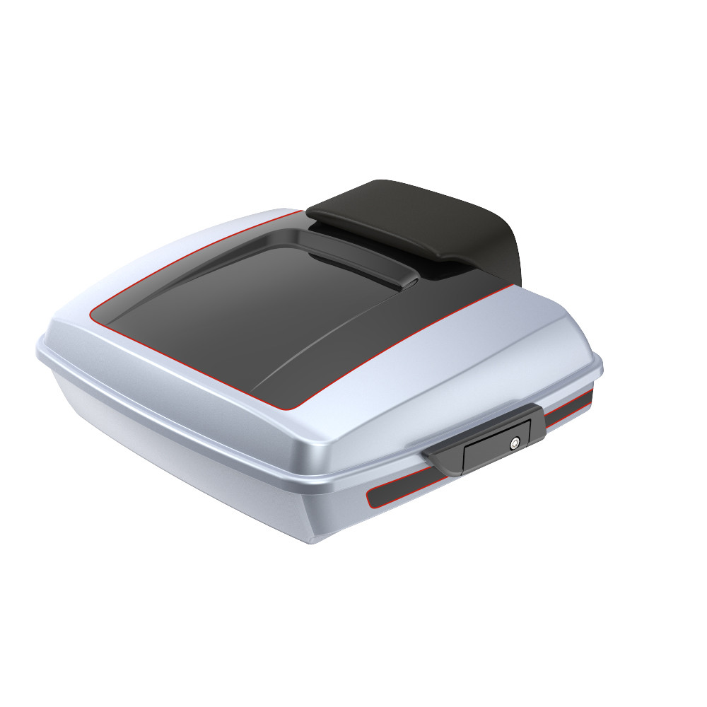 Advanblack Custom Two Tone Razor Rear Tour Trunk Pack For '97-'26 Harley Touring