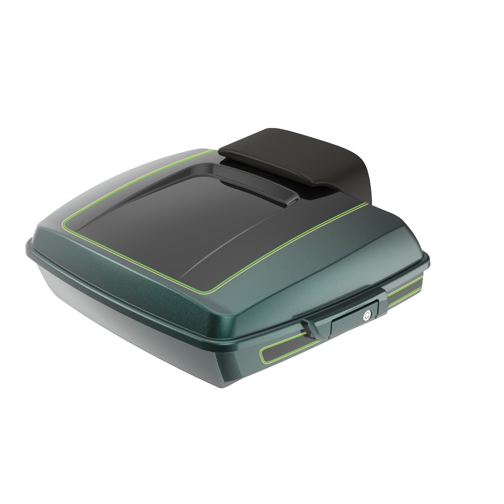 Advanblack Custom Two Tone Razor Rear Tour Trunk Pack For '97-'26 Harley Touring