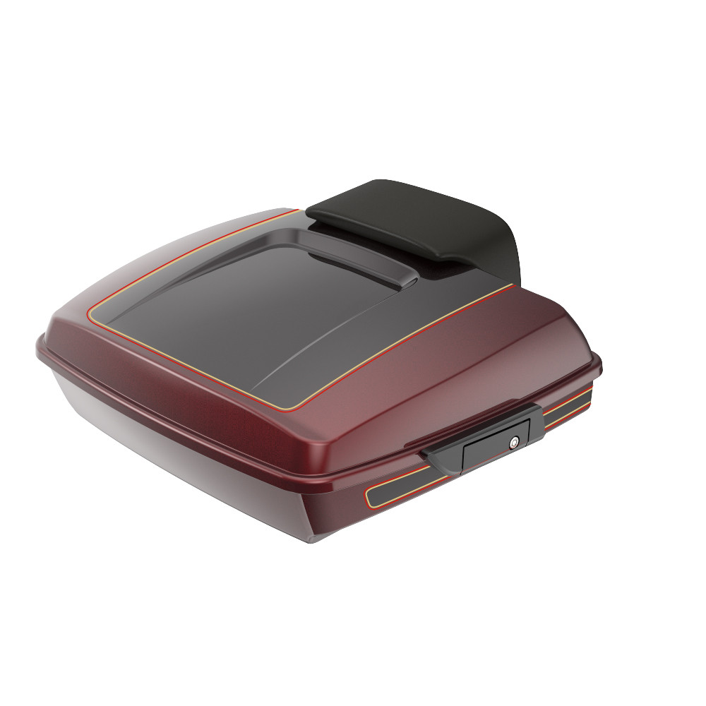 Advanblack Custom Two Tone Razor Rear Tour Trunk Pack For '97-'26 Harley Touring