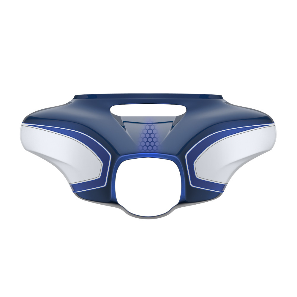 Custom Two Tone Outer Fairing Batwing Cowl for 2014-2023 Harley Touring ELECTRA GLIDE/ STREET GLIDE/ ULTRA CLASSIC