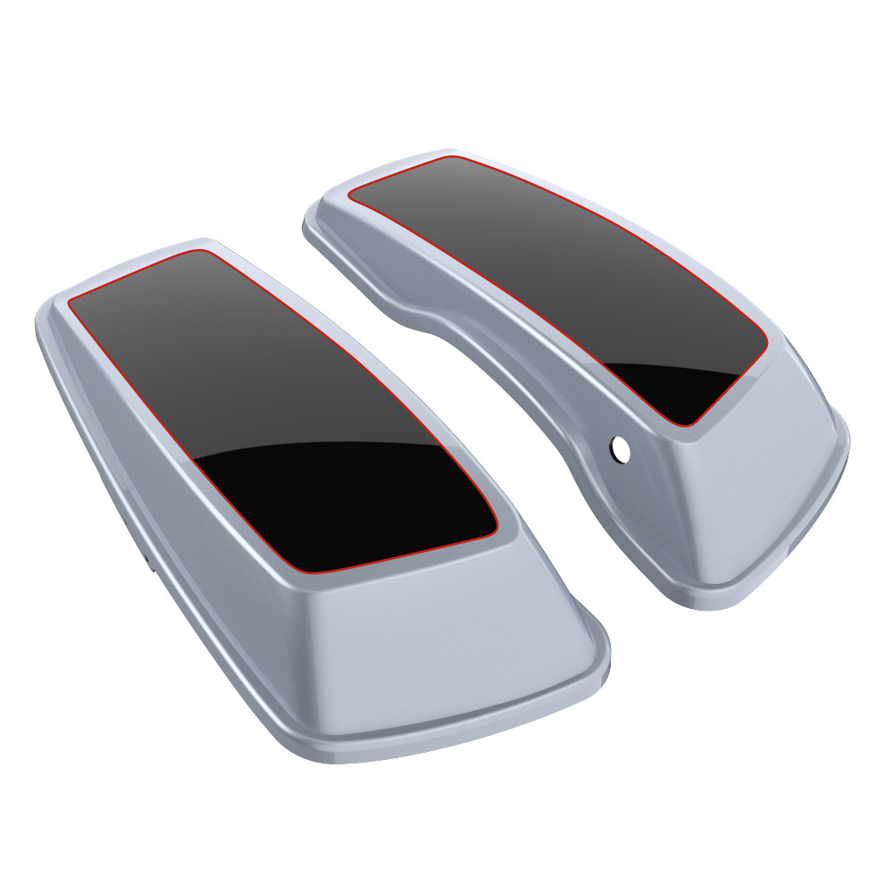 Custom Two Tone Standard Normal Saddlebag Lids for 2014-2023 Harley Davidson Touring