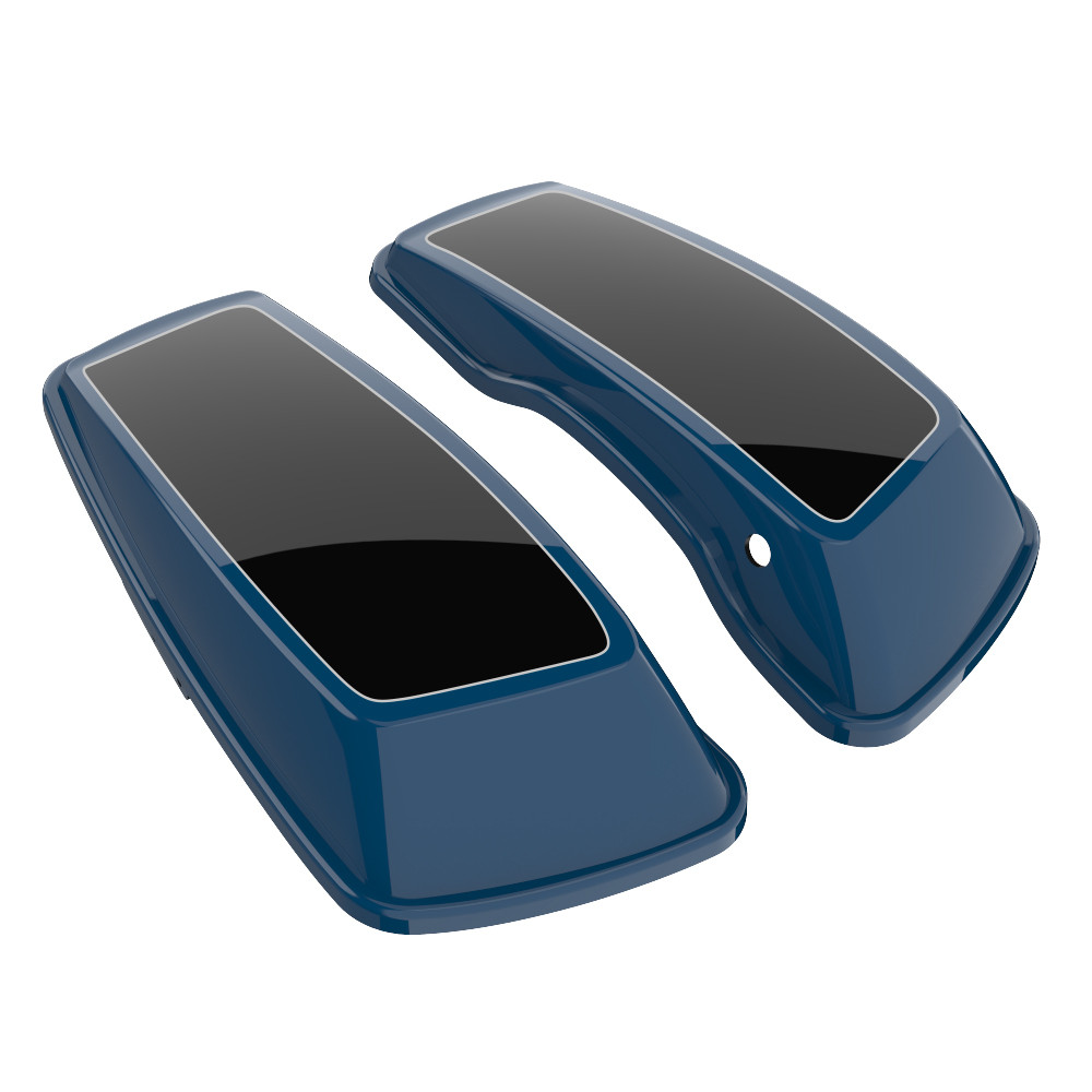 Custom Two Tone Standard Normal Saddlebag Lids for 2014-2023 Harley Davidson Touring