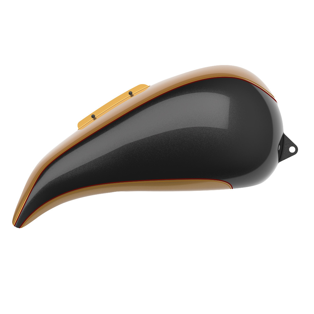 Custom Two Tone Stretched Tank Cover for Harley '09-'23 Street Glide & Road Glide & Road King