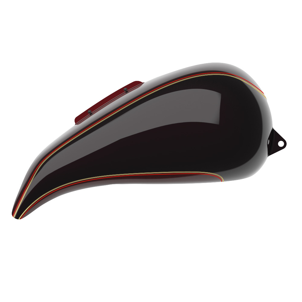 Custom Two Tone Stretched Tank Cover for Harley '09-'23 Street Glide & Road Glide & Road King