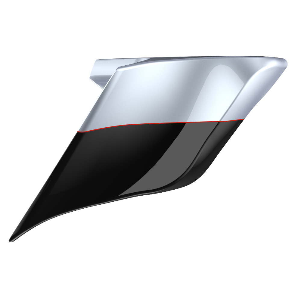 Custom Two Tone ABS Stretched Side Cover Panel for 2014-2023 Harley Davidson Touring