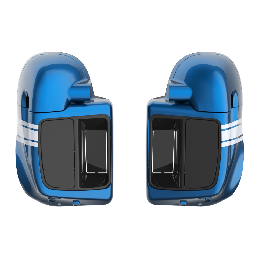 Custom Two Tone Rushmore Lower Vented Fairings for 2014-2023 Harley Touring