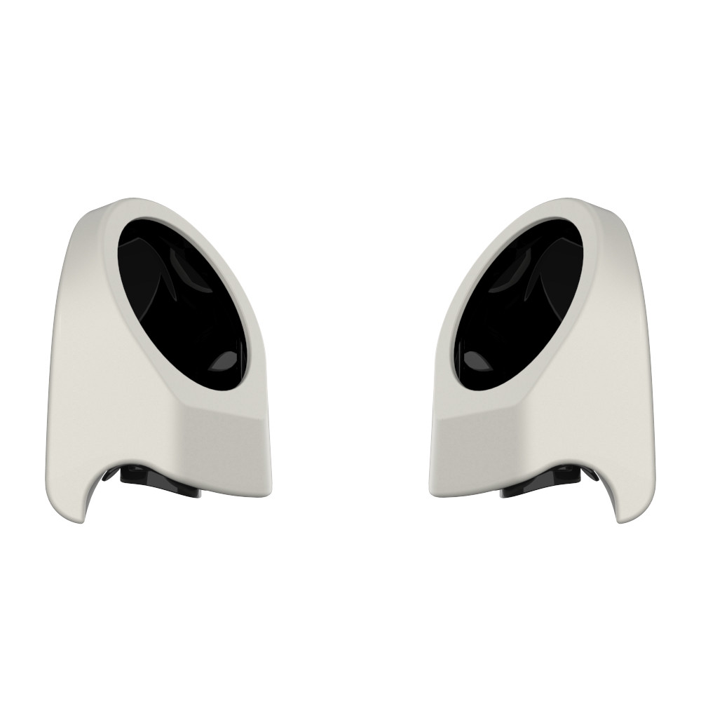 Color Matched 6.5 Inch Speaker Pods for Advanblack & Harley King Rear Tour Trunk Pack