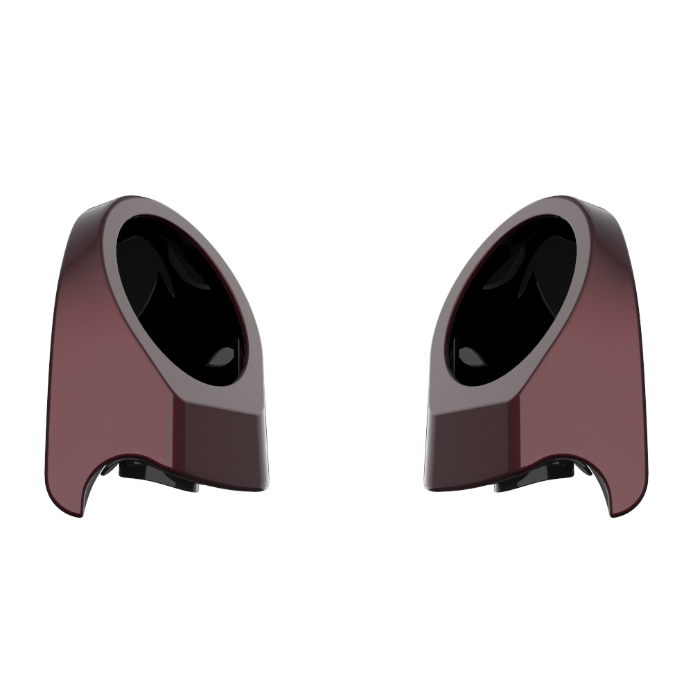 Color Matched 6.5 Inch Speaker Pods for Advanblack & Harley King Rear Tour Trunk Pack