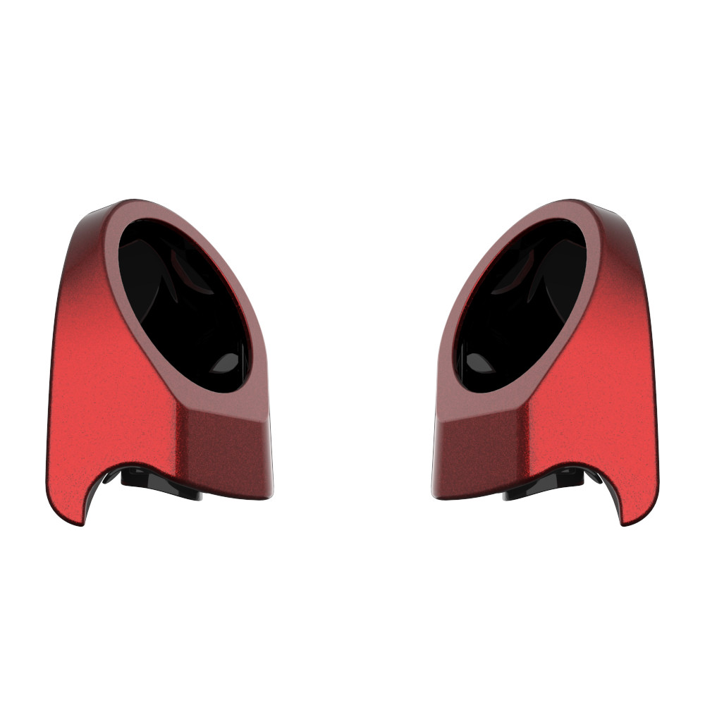 Color Matched 6.5 Inch Speaker Pods for Advanblack & Harley King Rear Tour Trunk Pack