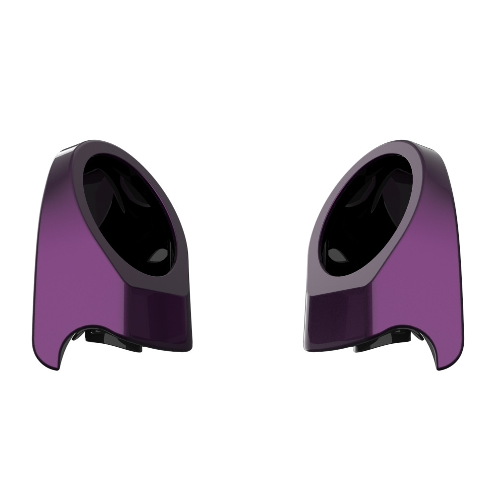 Color Matched 6.5 Inch Speaker Pods for Advanblack & Harley King Rear Tour Trunk Pack