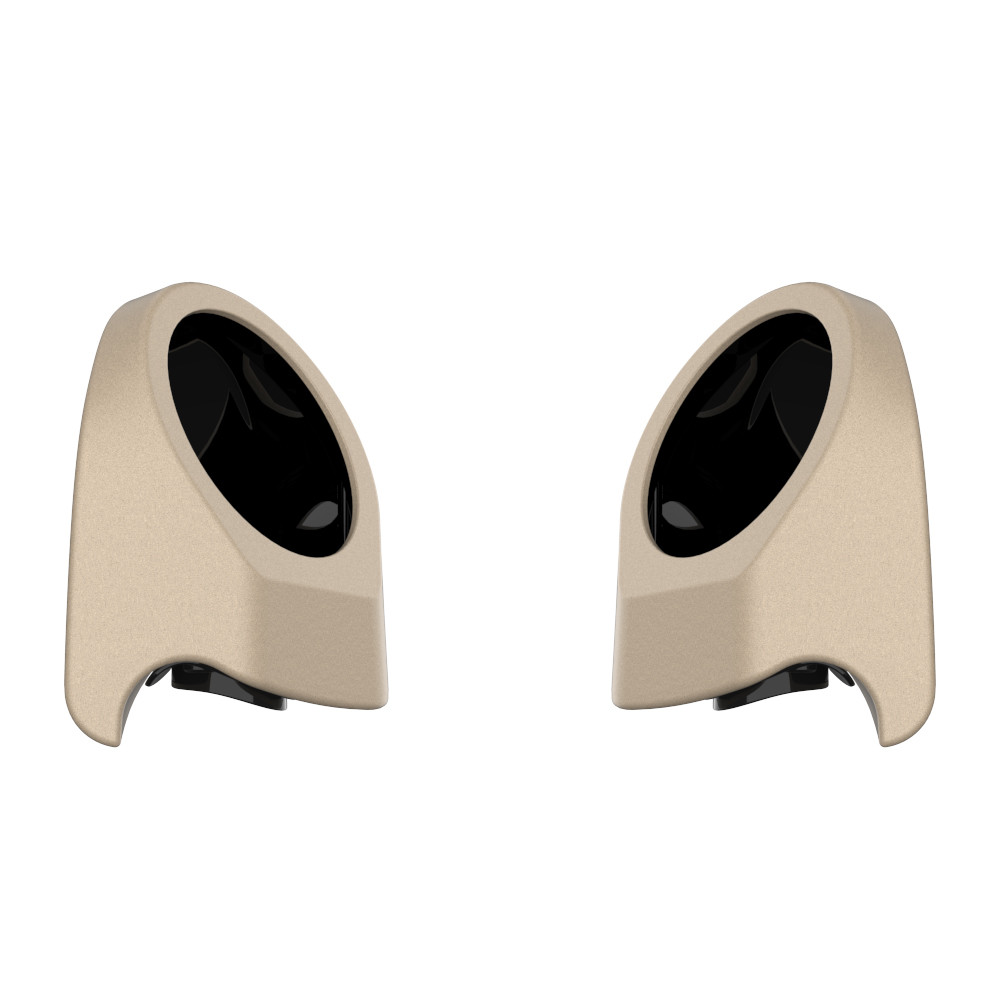 Color Matched 6.5 Inch Speaker Pods for Advanblack & Harley King Rear Tour Trunk Pack