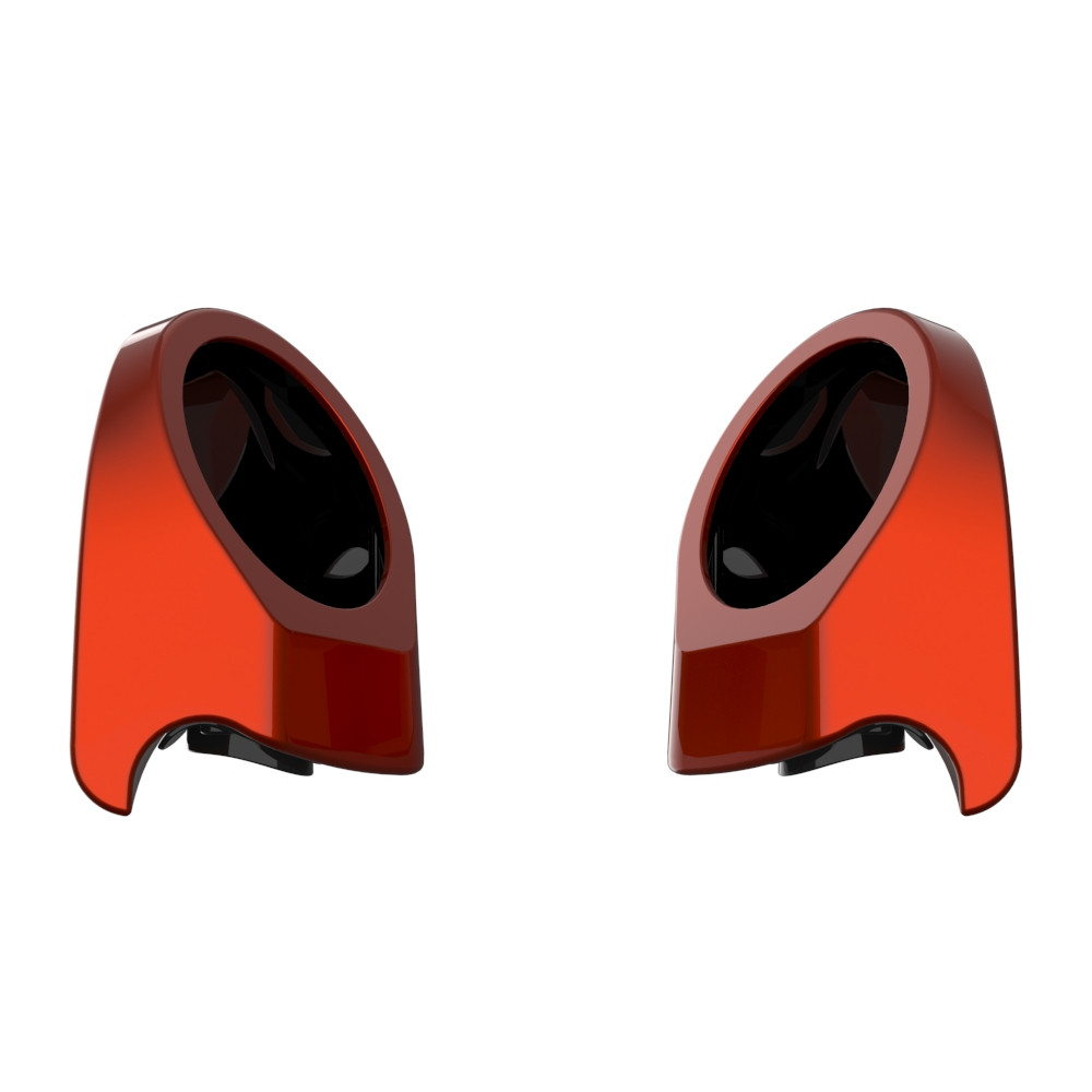 Color Matched 6.5 Inch Speaker Pods for Advanblack & Harley King Rear Tour Trunk Pack