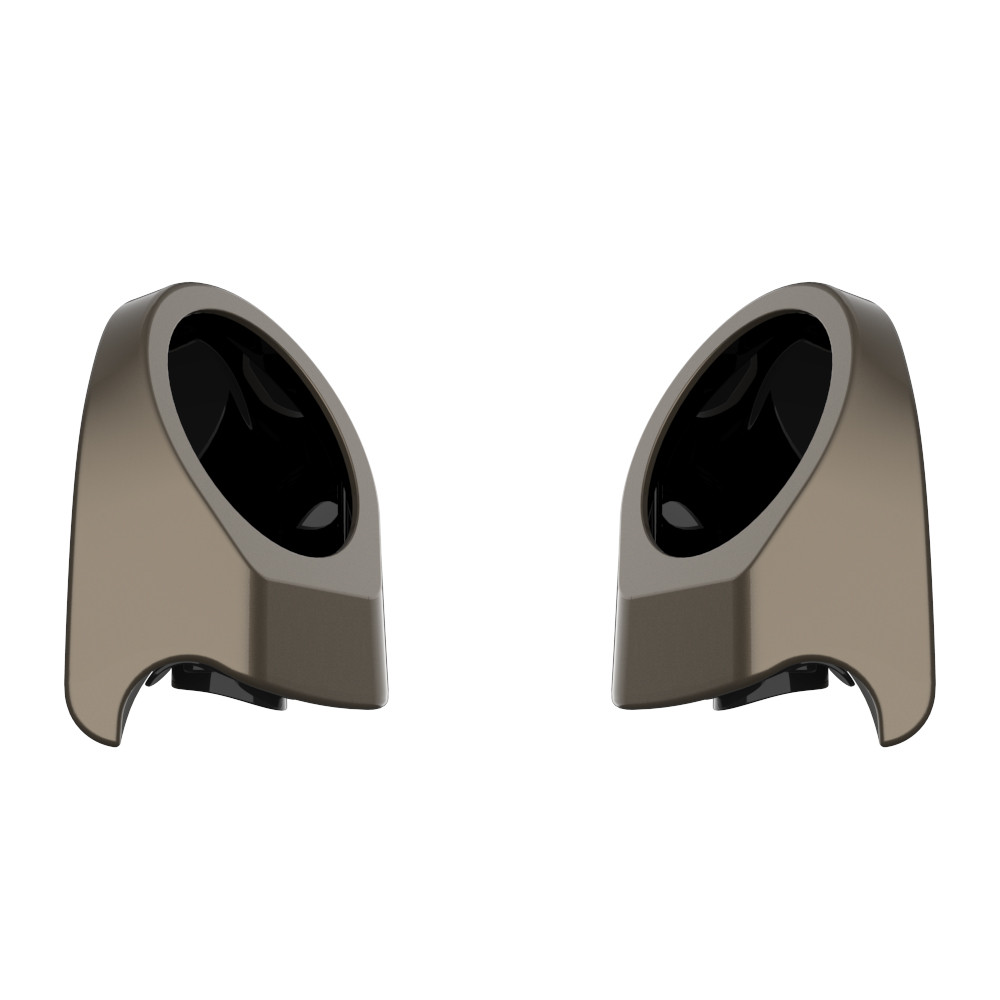 Color Matched 6.5 Inch Speaker Pods for Advanblack & Harley King Rear Tour Trunk Pack