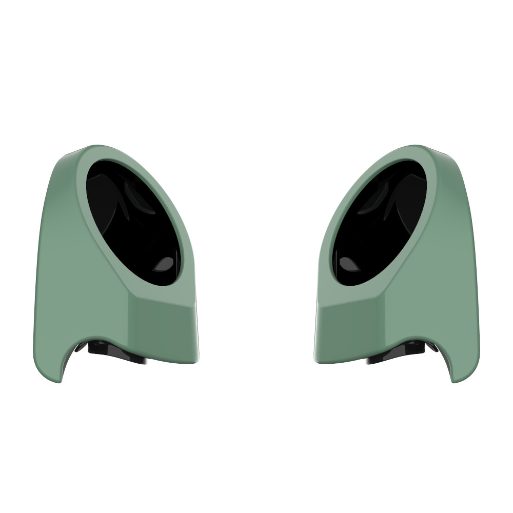 Color Matched 6.5 Inch Speaker Pods for Advanblack & Harley King Rear Tour Trunk Pack