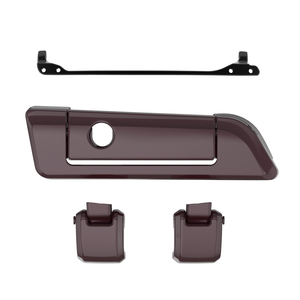Color Matched Hinges & Latch kit For Advanblack & Harley Razor Chopped King Rear Tour Trunk Pack