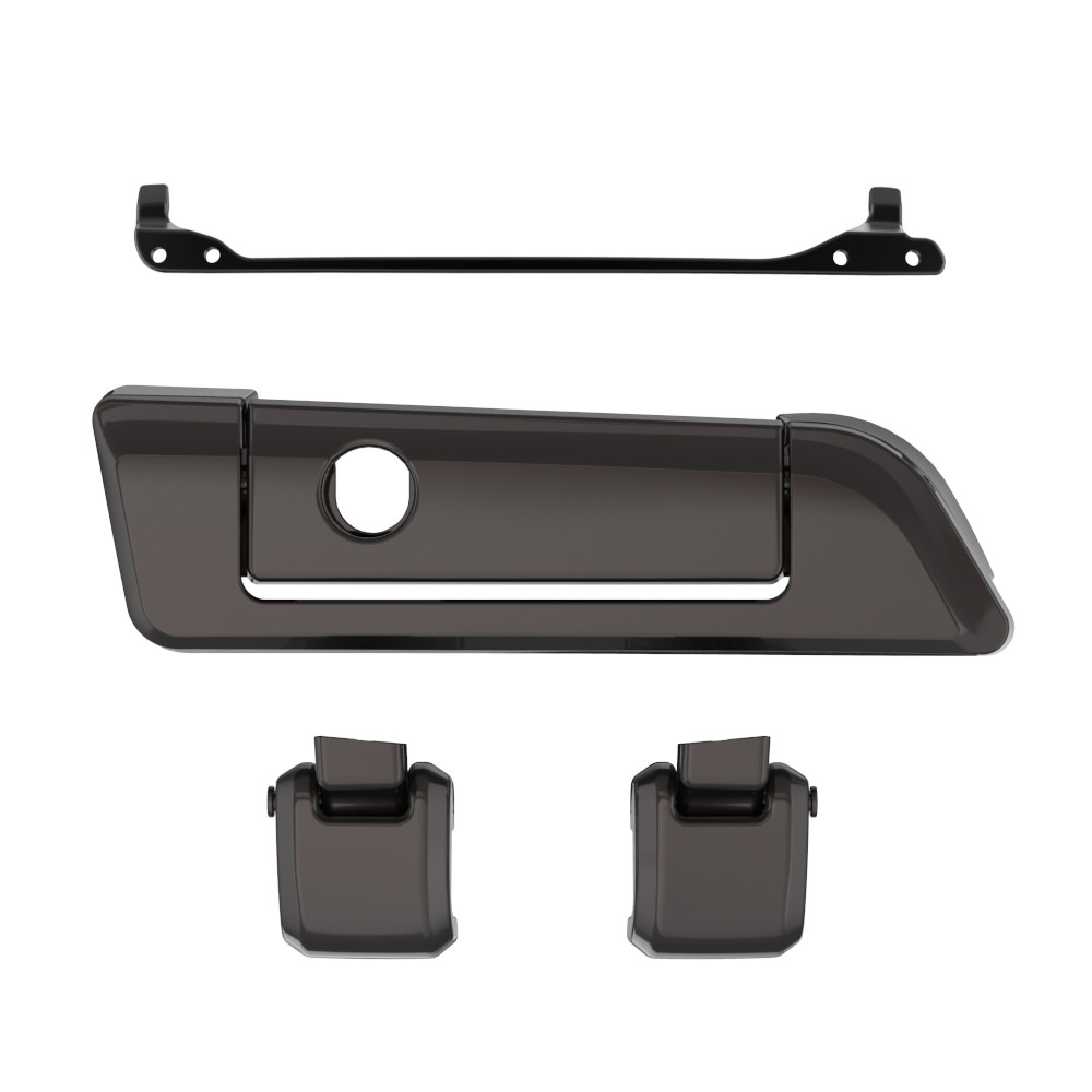 Color Matched Hinges & Latch kit For Advanblack & Harley Razor Chopped King Rear Tour Trunk Pack