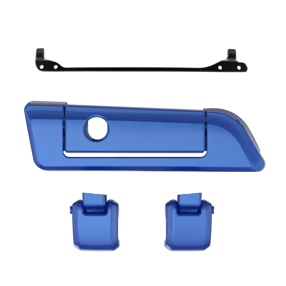 Color Matched Hinges & Latch kit For Advanblack & Harley Razor Chopped King Rear Tour Trunk Pack