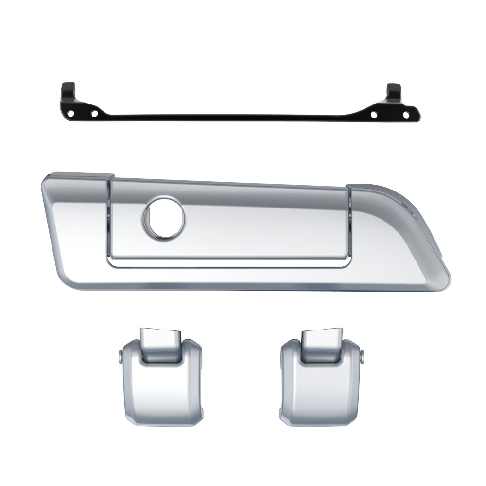 Color Matched Hinges & Latch kit For Advanblack & Harley Razor Chopped King Rear Tour Trunk Pack