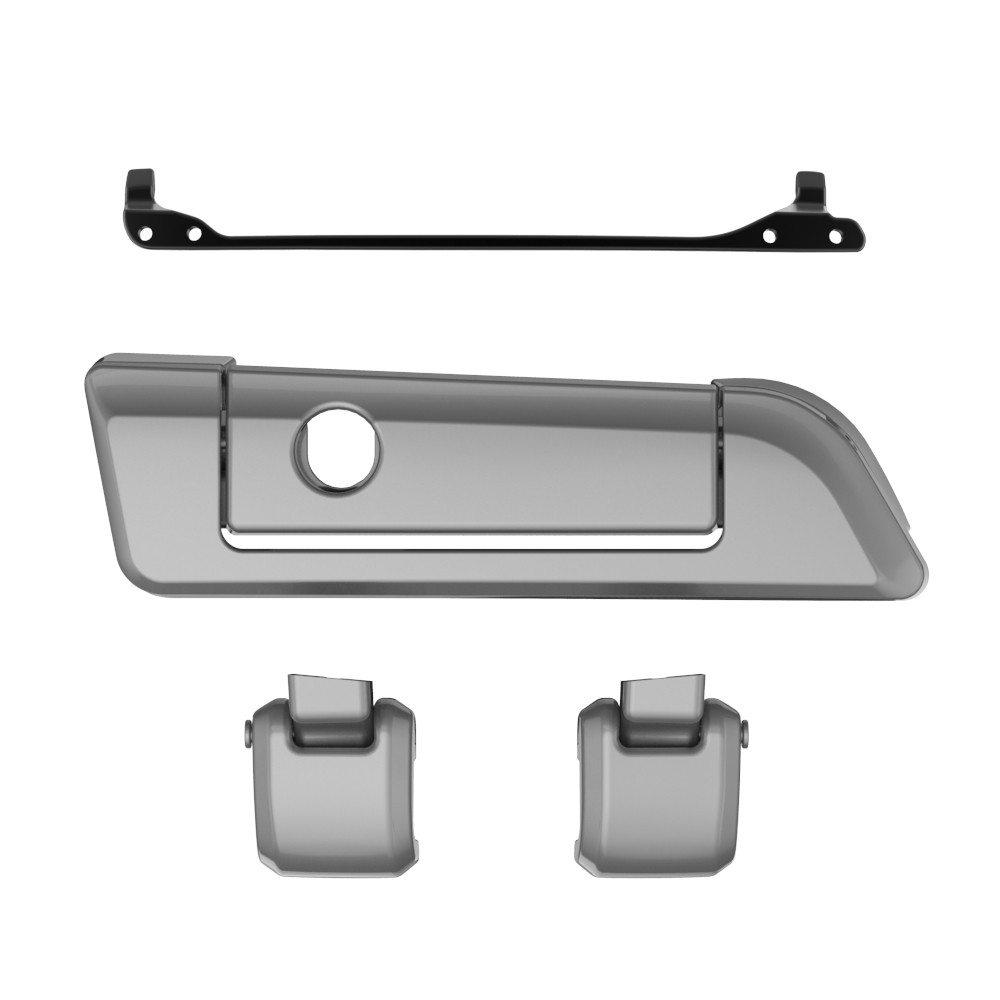 Color Matched Hinges & Latch kit For Advanblack & Harley Razor Chopped King Rear Tour Trunk Pack
