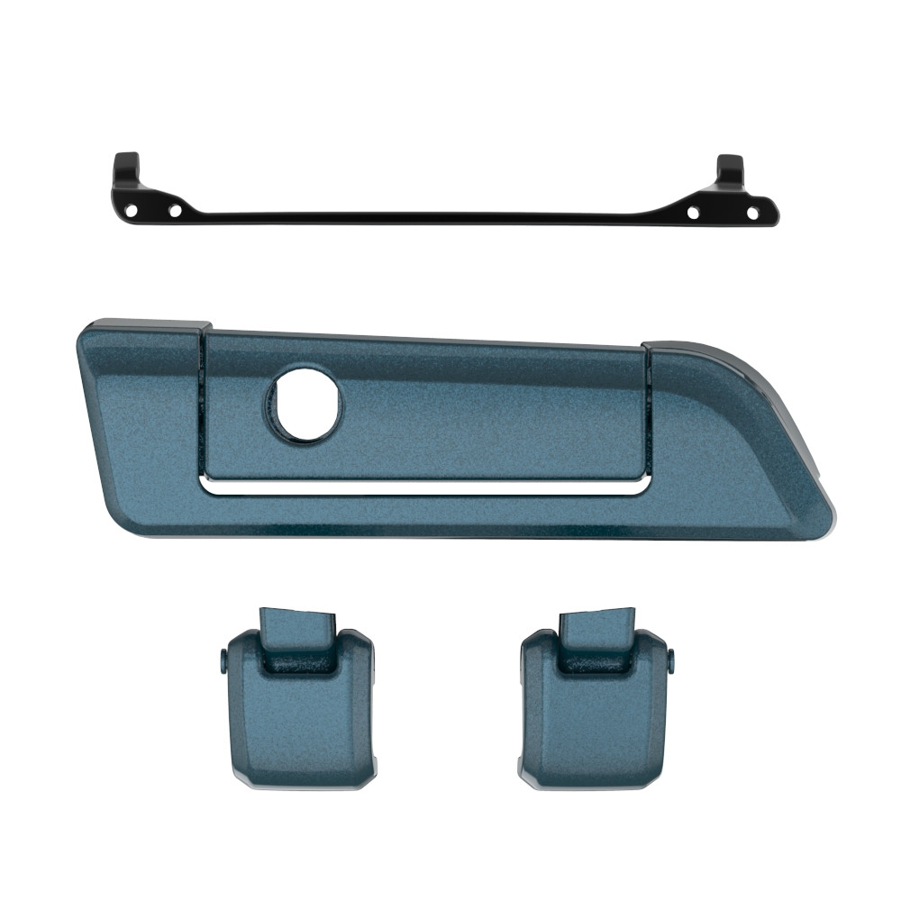 Color Matched Hinges & Latch kit For Advanblack & Harley Razor Chopped King Rear Tour Trunk Pack