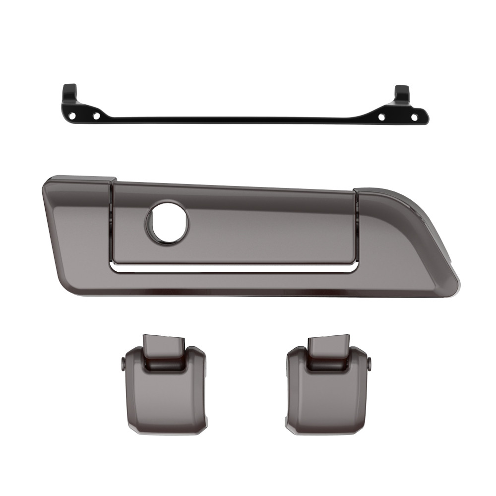 Color Matched Hinges & Latch kit For Advanblack & Harley Razor Chopped King Rear Tour Trunk Pack
