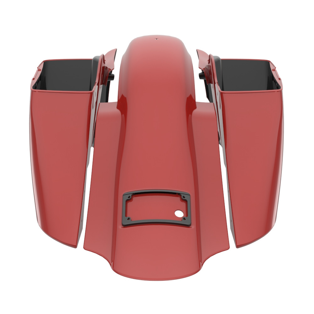 Advanblack Color Matched Bagger Boss Down and Out Bagger Kit For 2009-2023 Harley Touring
