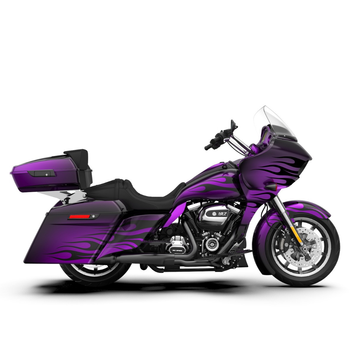 Pyro Flame Pattern FULL BODY COLOR SWAP BUNDLE FOR HARLEY DAVIDSON 2015+ Road Glide