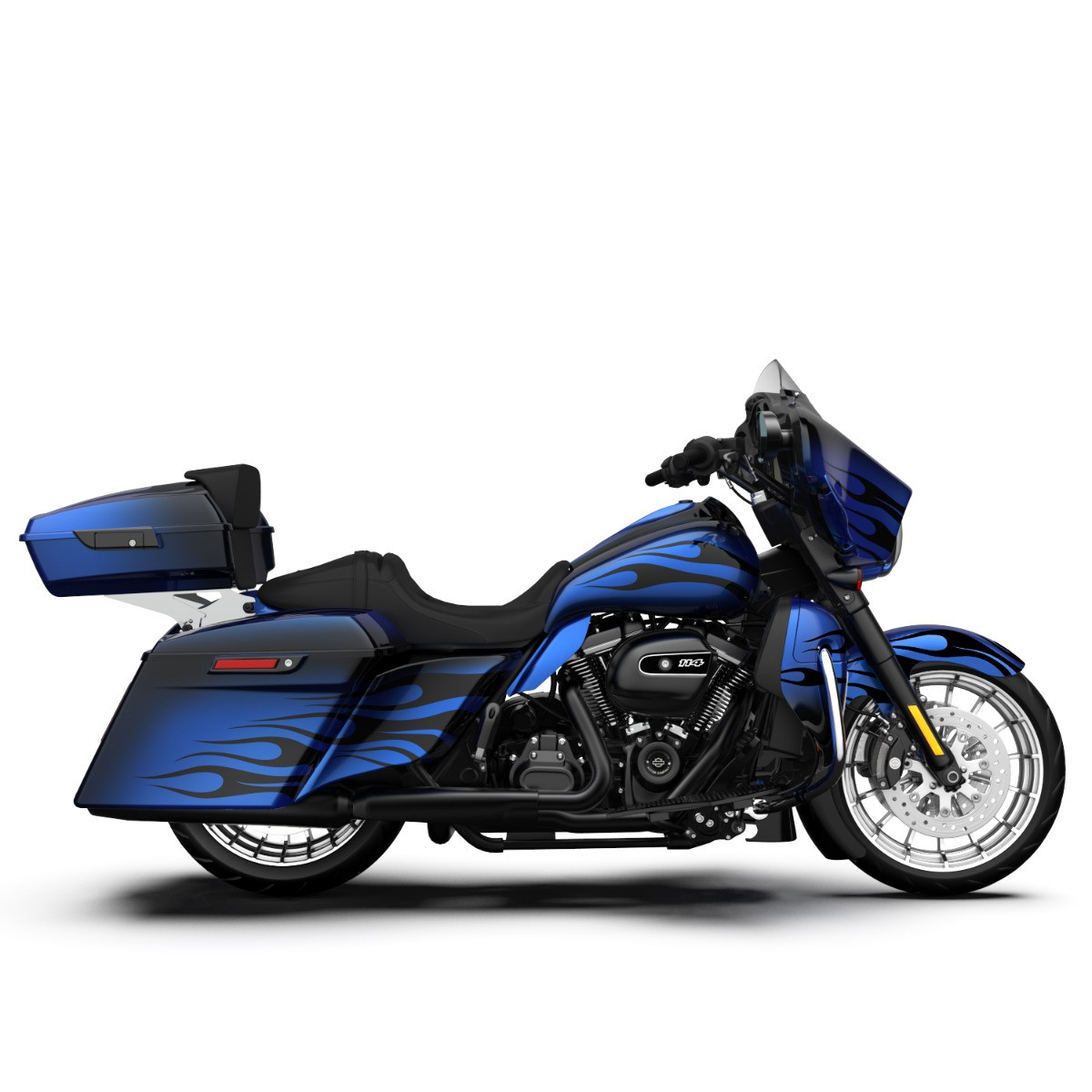 Pyro Flame Pattern FULL BODY COLOR SWAP BUNDLE FOR HARLEY DAVIDSON 2014+ STREET GLIDE/ELECTRA STREET GLIDE/ULTRA CLASSIC