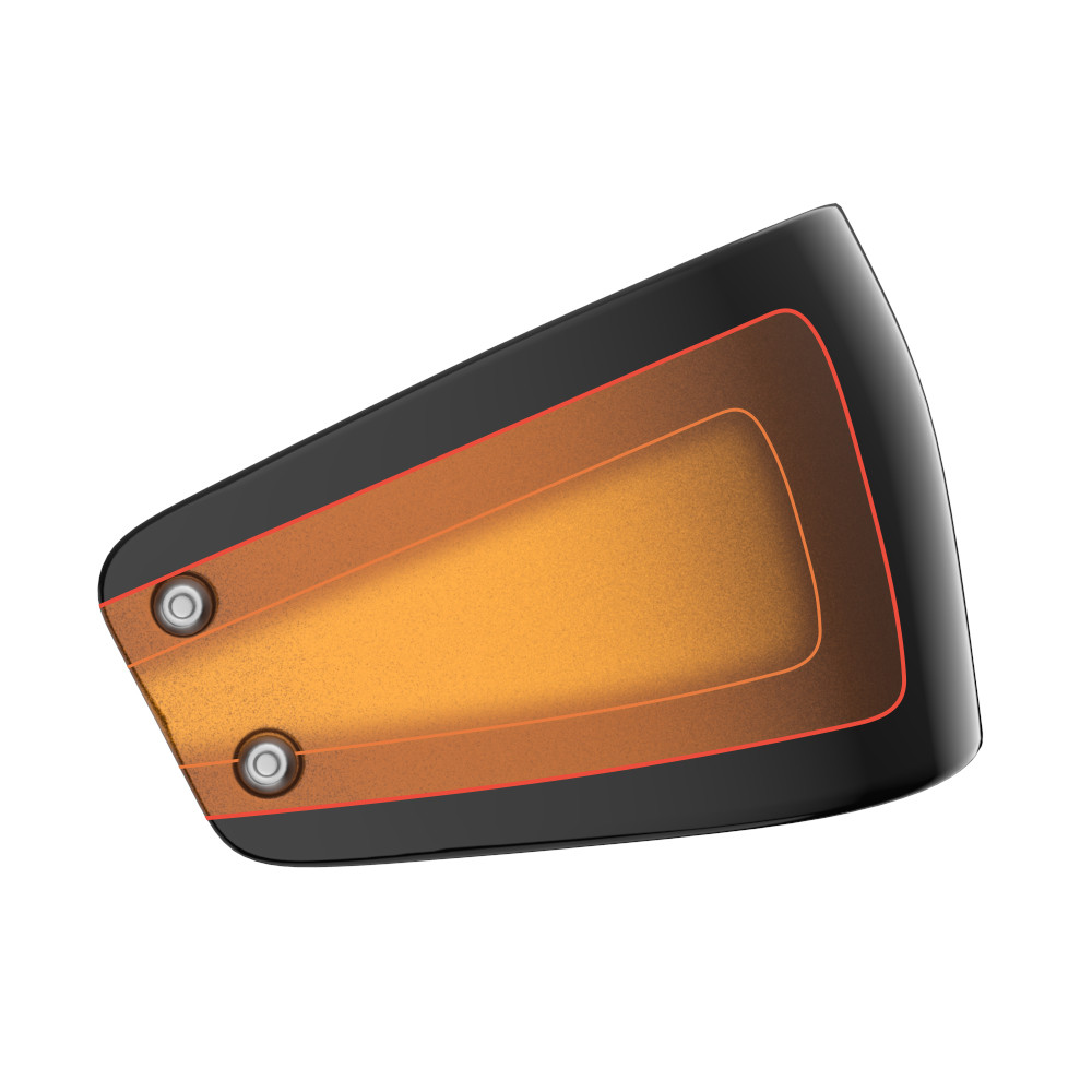 Advanblack Color Matched Ribbed Side Battery Cover for '18-'24 Harley softail