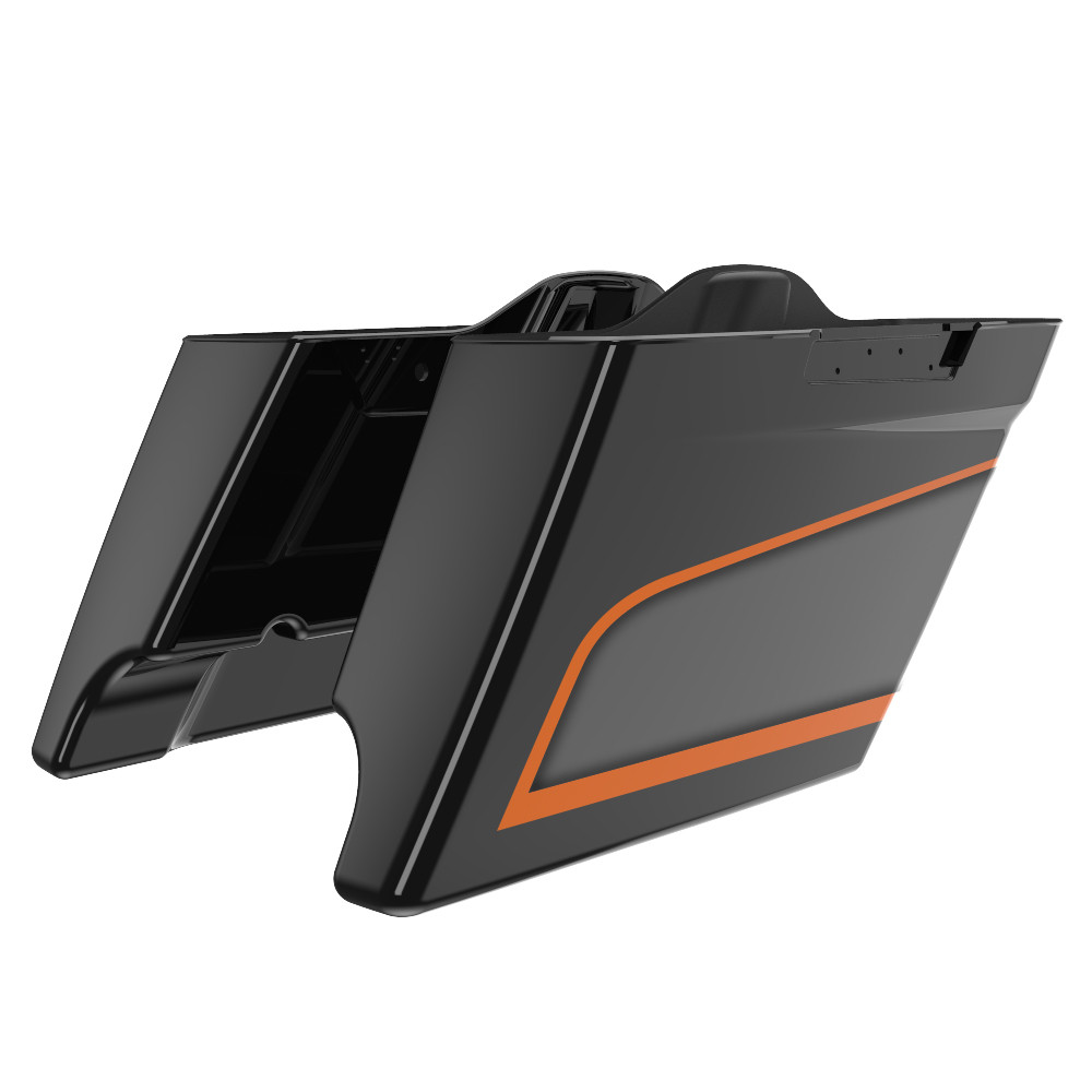 Advanblack APEX 4.5" Stretched Extended Saddlebags for 2014+ Harley Davidson Touring