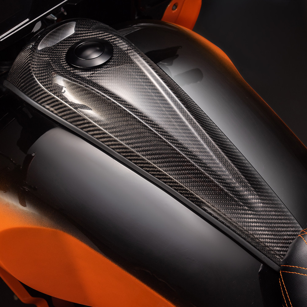 Carbon Fiber Tank Dash Console FOR '08-'23 HARLEY STREET GLIDE AND ROAD GLIDE