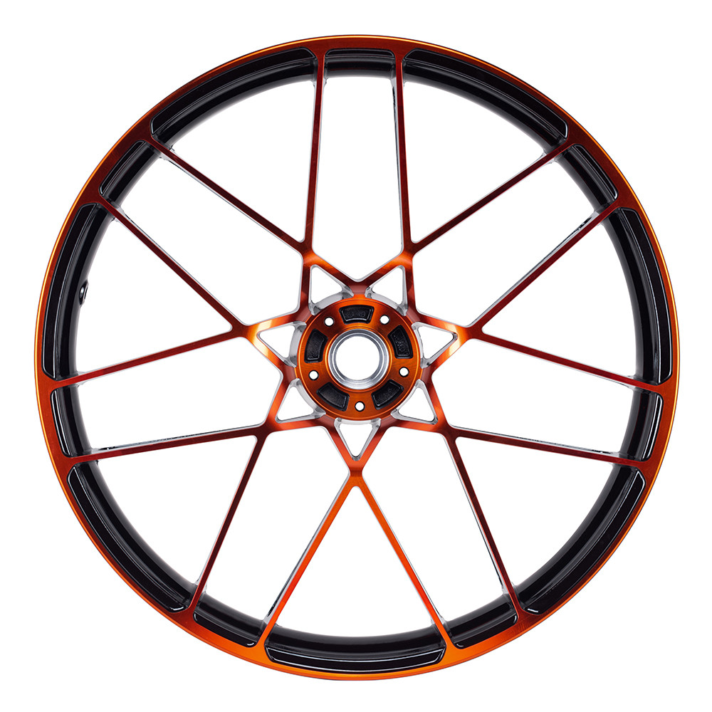 Advanblack Blazer 21 inch Color Front Wheels for '09Up Harley Tourings