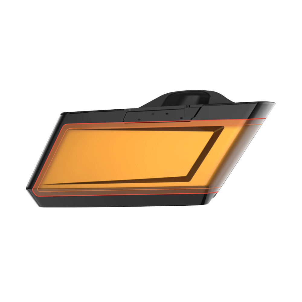 Color Matched Holeshot Chopped Saddlebags Bottoms for '14-'23 Harley Touring