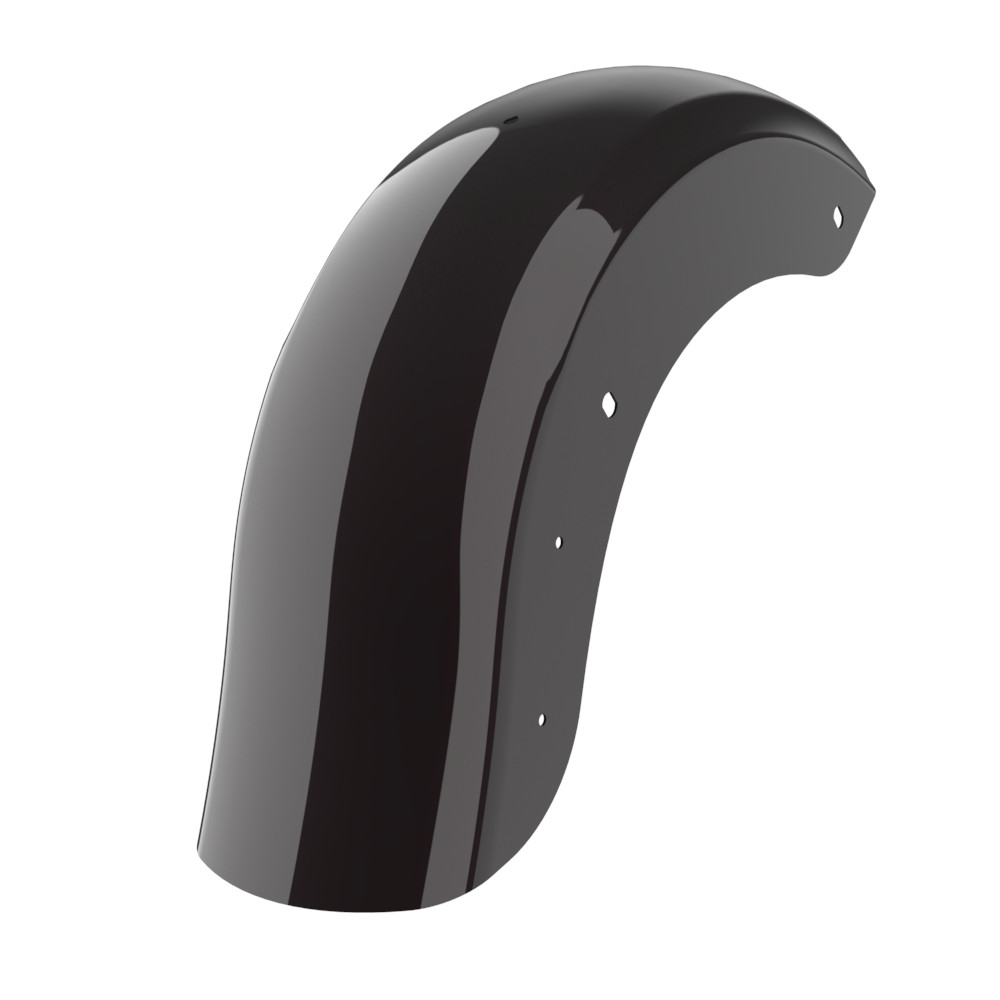 Color Matched Holeshot Chopped Rear Fender with License Plate Bracket for '09-'23 Harley Touring