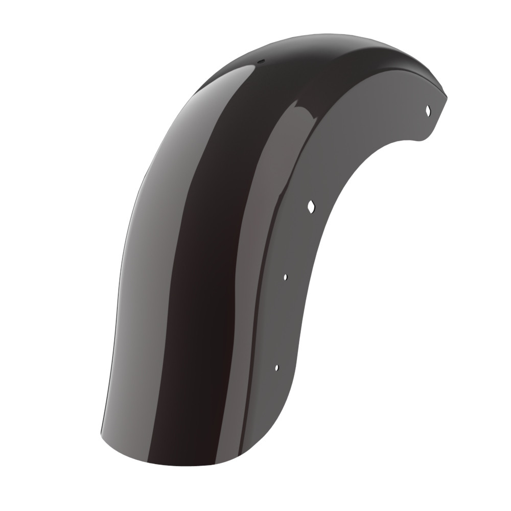 Color Matched Holeshot Chopped Rear Fender with License Plate Bracket for '09-'23 Harley Touring