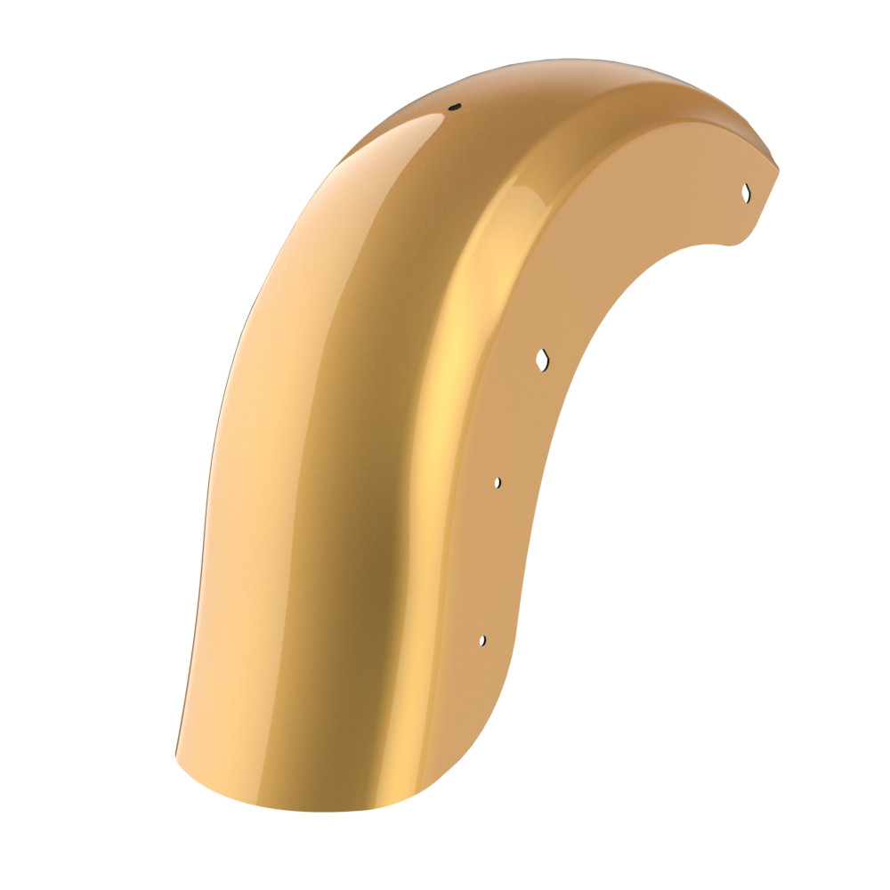Color Matched Holeshot Chopped Rear Fender with License Plate Bracket for '09-'23 Harley Touring