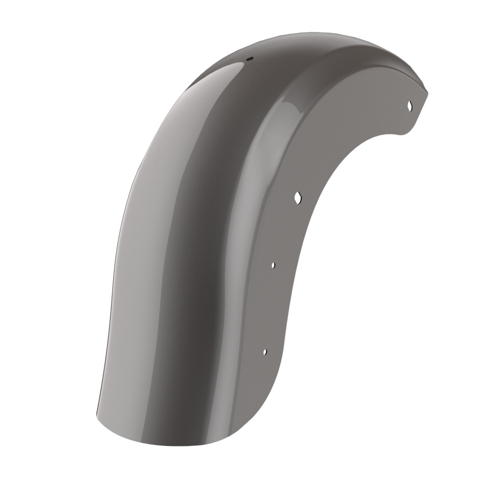 Color Matched Holeshot Chopped Rear Fender with License Plate Bracket for '09-'23 Harley Touring