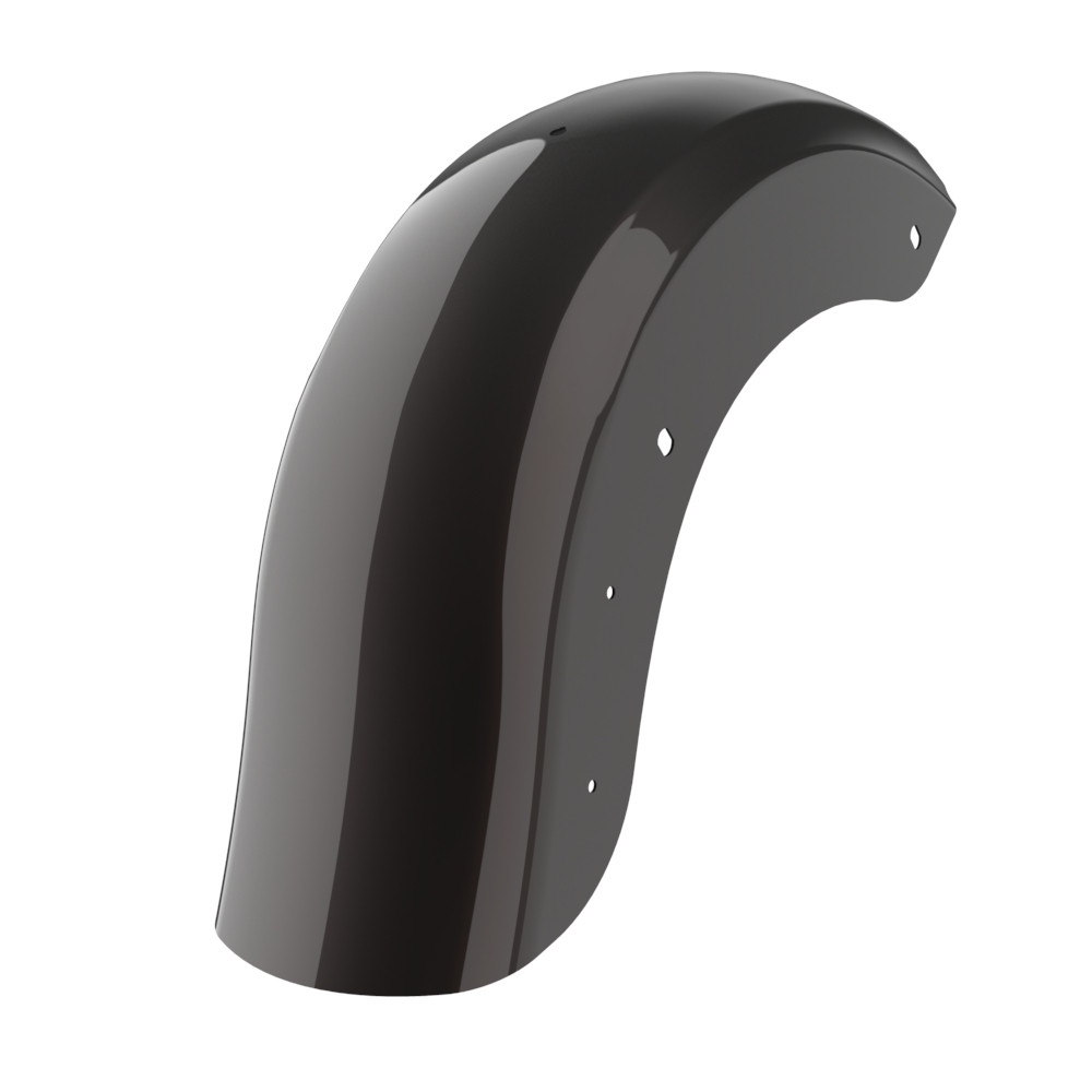 Color Matched Holeshot Chopped Rear Fender with License Plate Bracket for '09-'23 Harley Touring