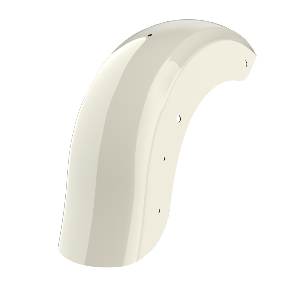 Color Matched Holeshot Chopped Rear Fender with License Plate Bracket for '09-'23 Harley Touring