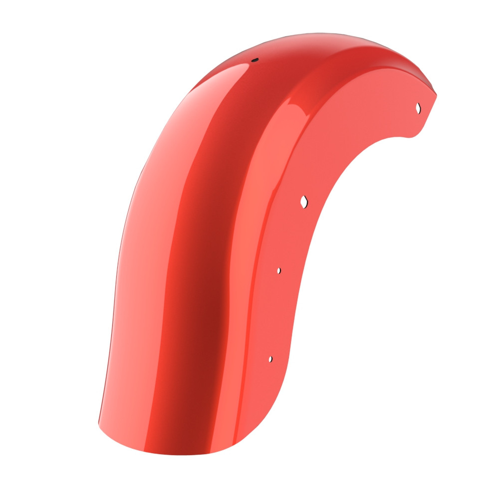 Color Matched Holeshot Chopped Rear Fender with License Plate Bracket for '09-'23 Harley Touring