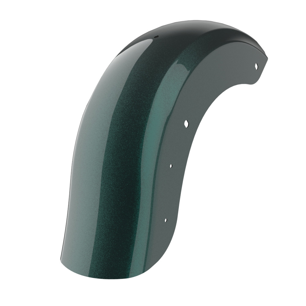 Color Matched Holeshot Chopped Rear Fender with License Plate Bracket for '09-'23 Harley Touring