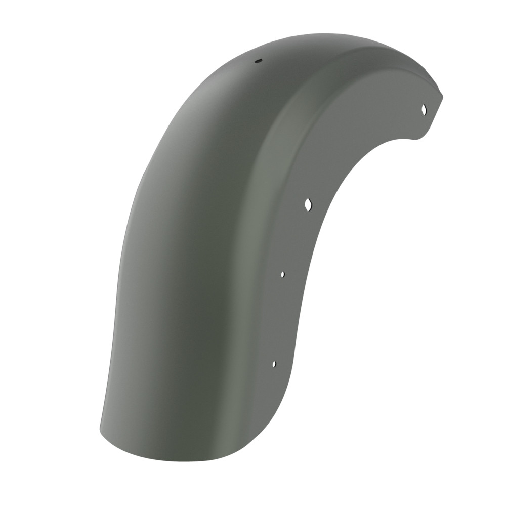 Color Matched Holeshot Chopped Rear Fender with License Plate Bracket for '09-'23 Harley Touring