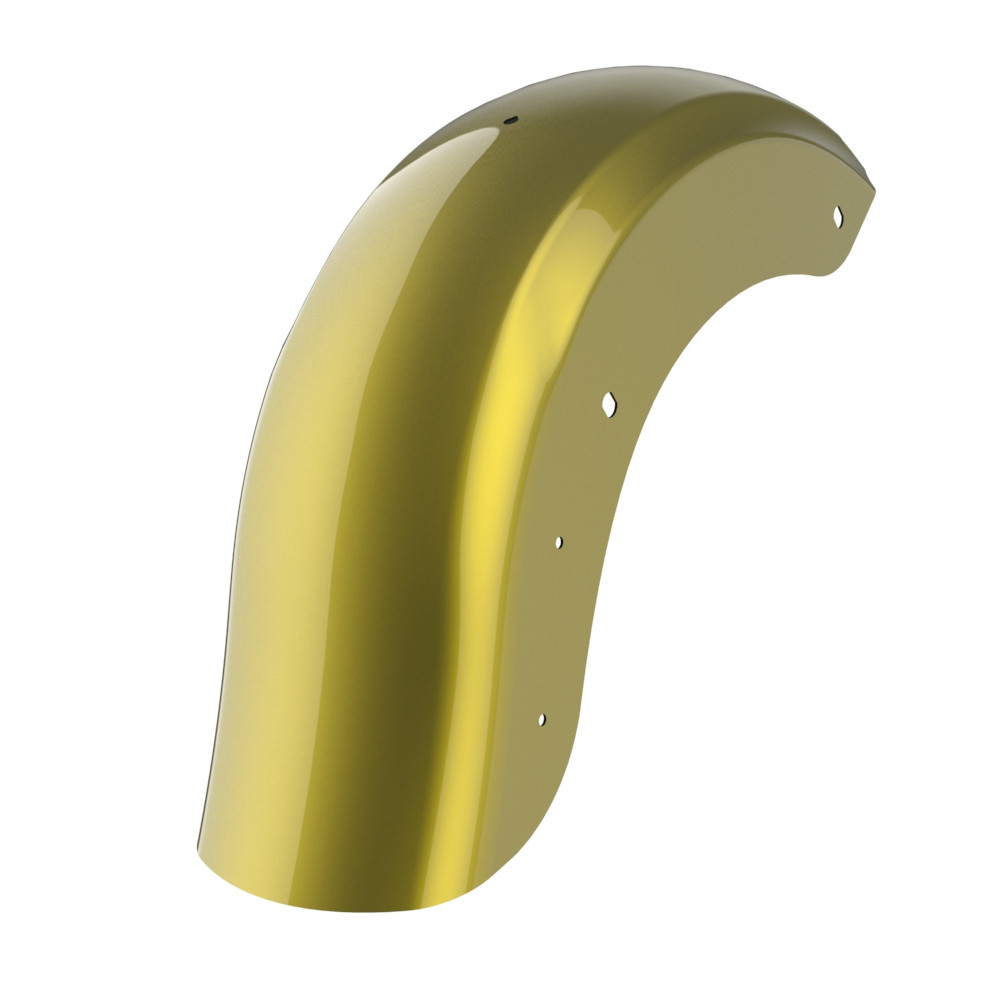 Color Matched Holeshot Chopped Rear Fender with License Plate Bracket for '09-'23 Harley Touring