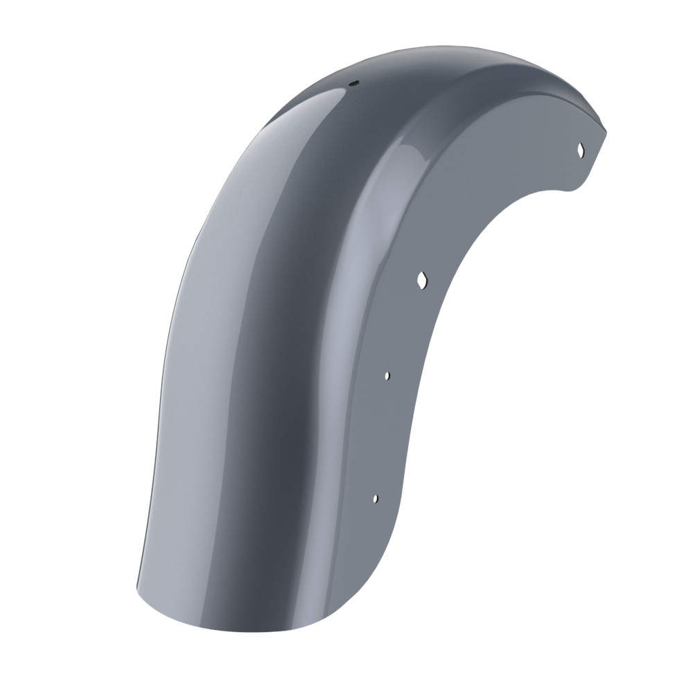 Color Matched Holeshot Chopped Rear Fender with License Plate Bracket for '09-'23 Harley Touring