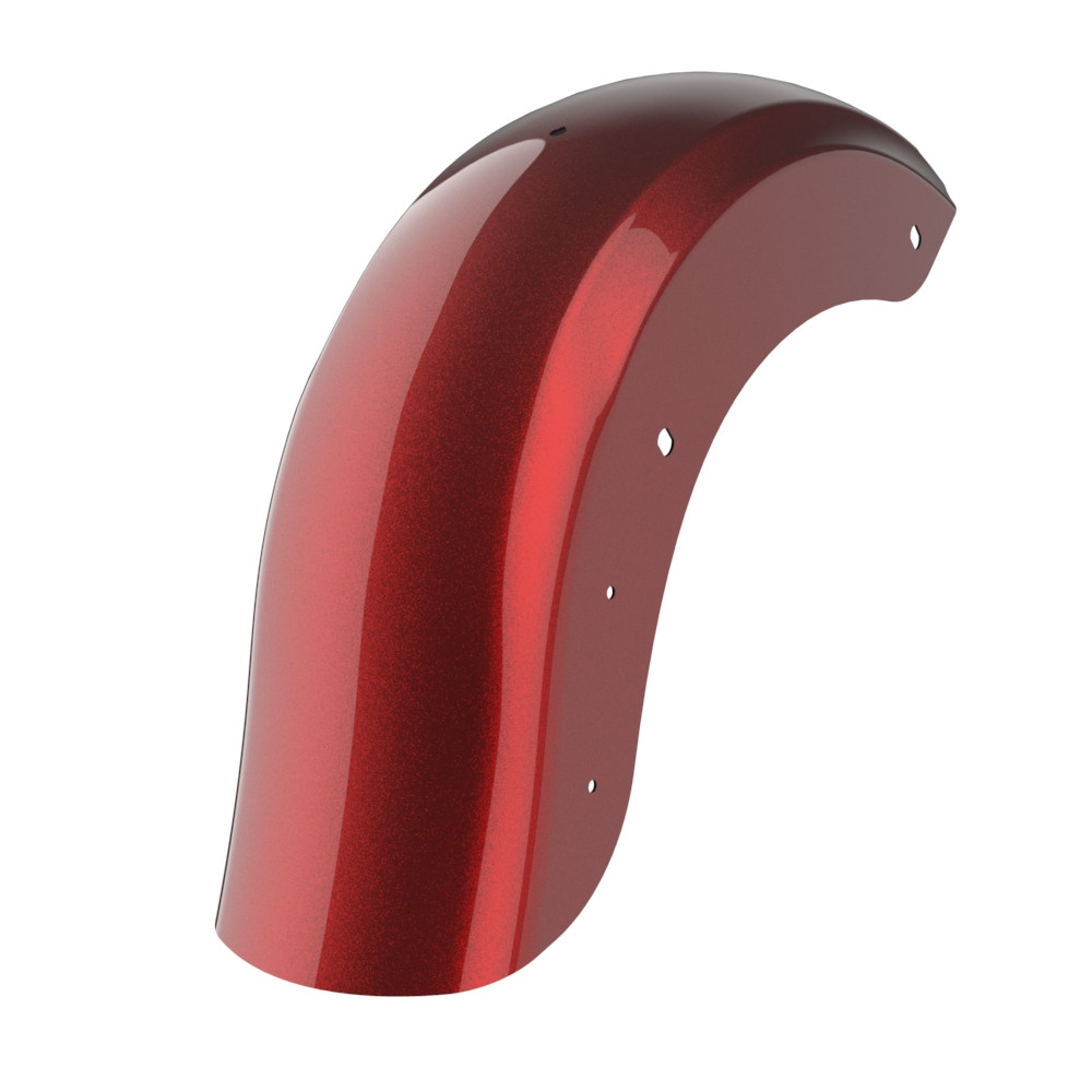 Color Matched Holeshot Chopped Rear Fender with License Plate Bracket for '09-'23 Harley Touring